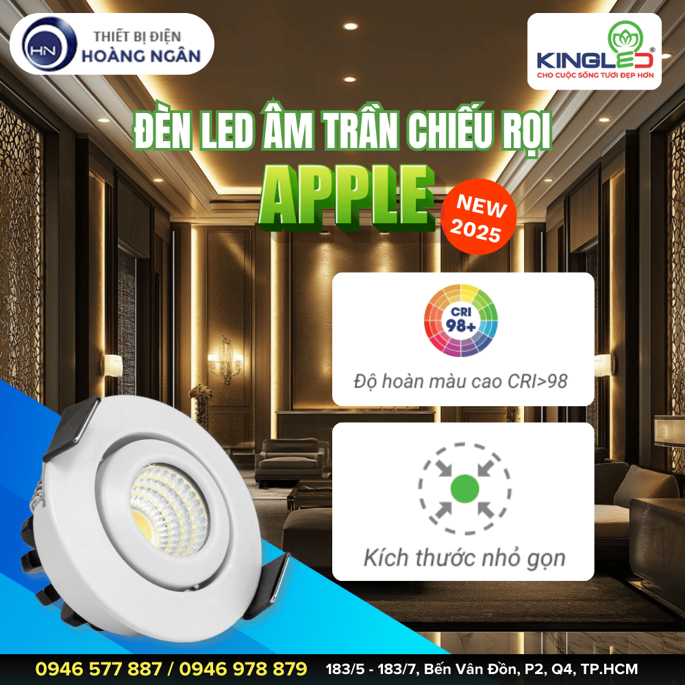 Đèn LED Âm Trần Chiếu Rọi Apple (DLR-BR Series) KINGLED