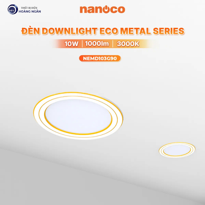 Đèn LED Âm Trần ECO Metal Series Nanoco | Sản Phẩm Mới 2026