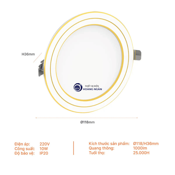 Đèn LED Âm Trần ECO Metal Series Nanoco | Sản Phẩm Mới 2026