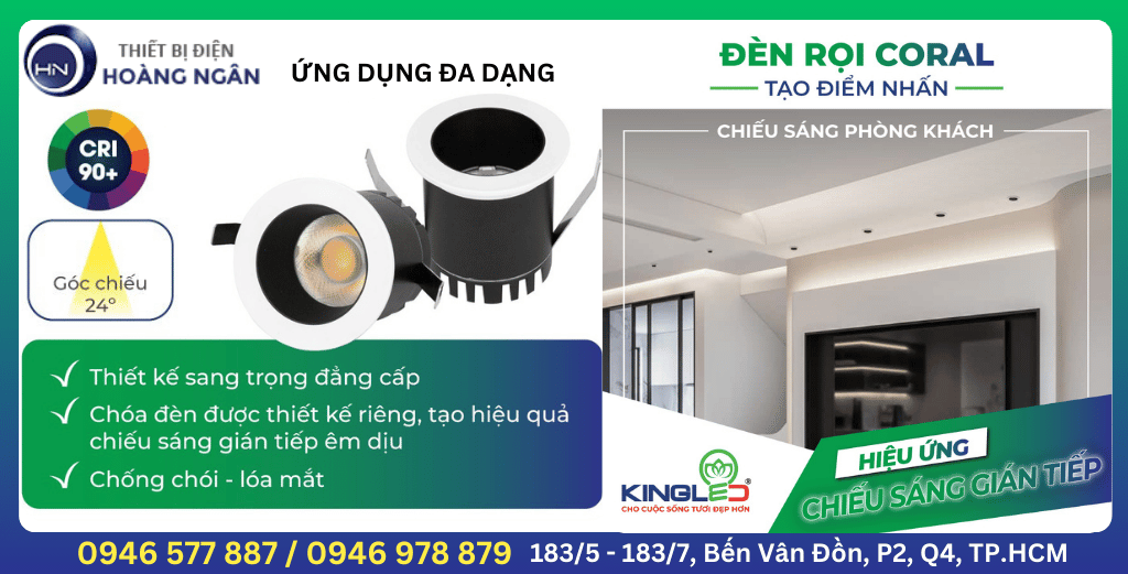 Đèn LED Âm Trần KingLED Coral DA-DLR Series