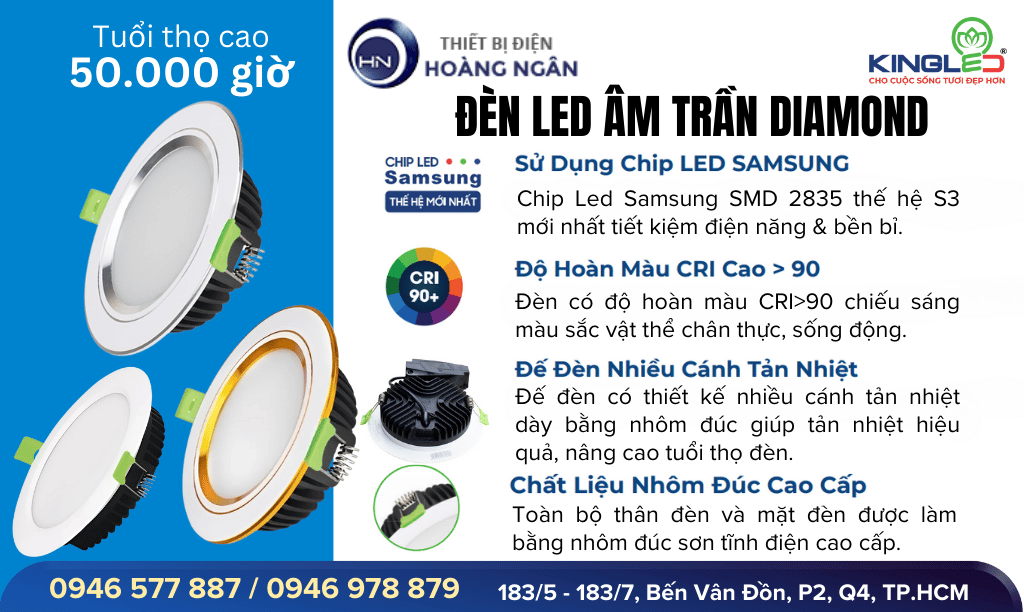 Đèn LED âm trần Diamond DDL-SS Series