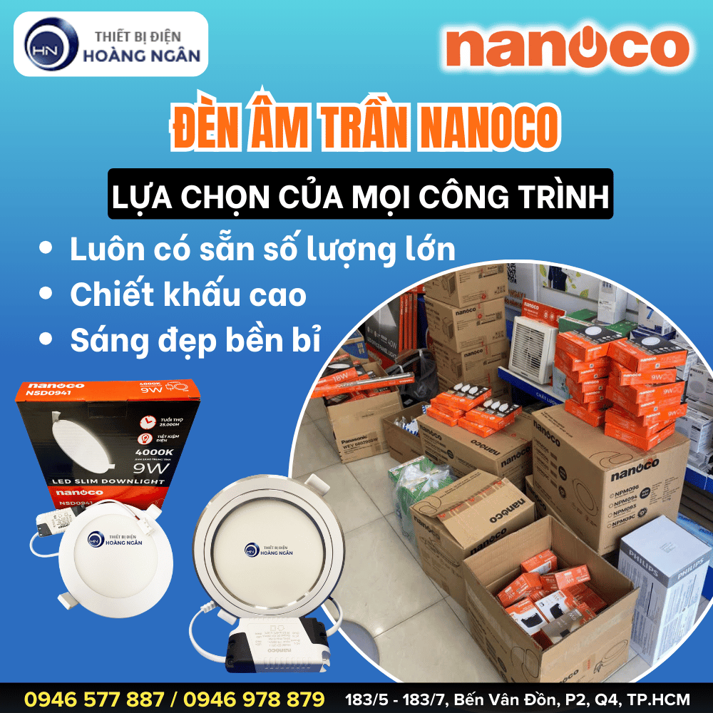 Đèn LED Âm Trần Nanoco