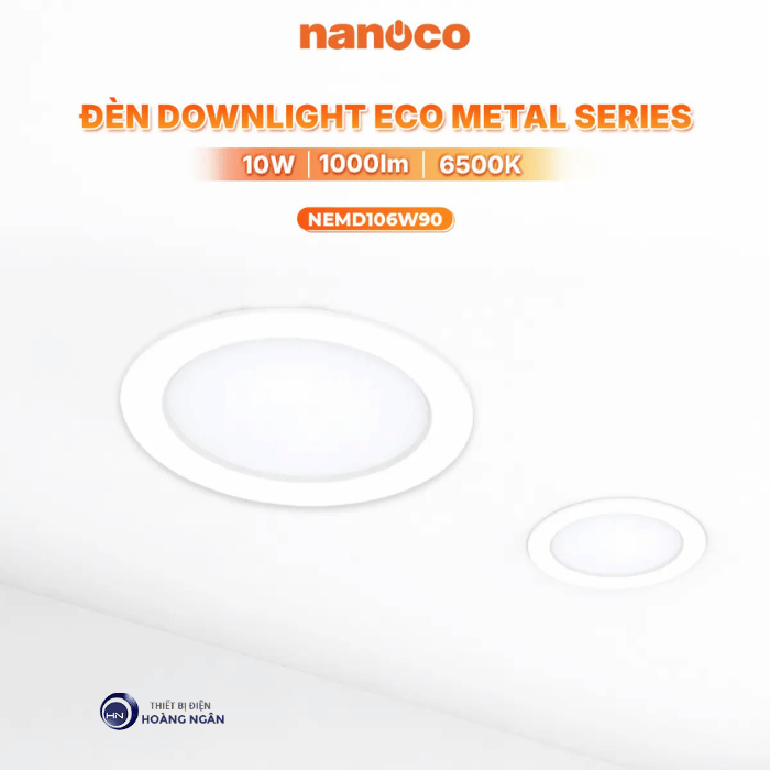 Đèn LED Âm Trần ECO Metal Series Nanoco | Sản Phẩm Mới 2026