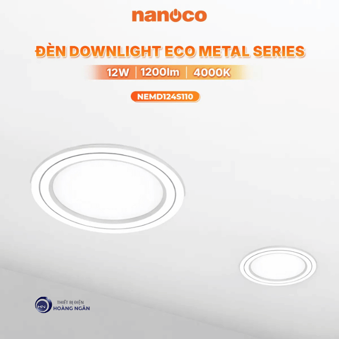 Đèn LED Âm Trần ECO Metal Series Nanoco | Sản Phẩm Mới 2026