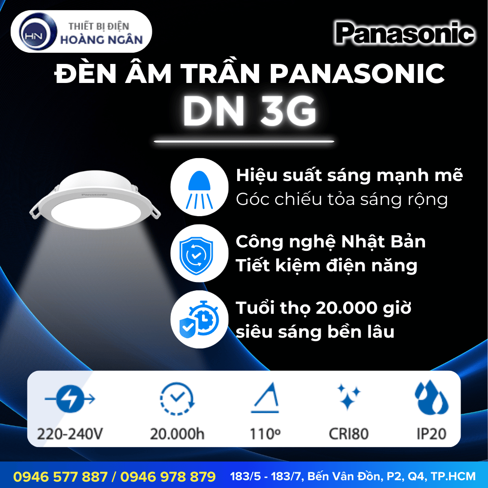 Đèn LED Âm Trần Panasonic DN 3G