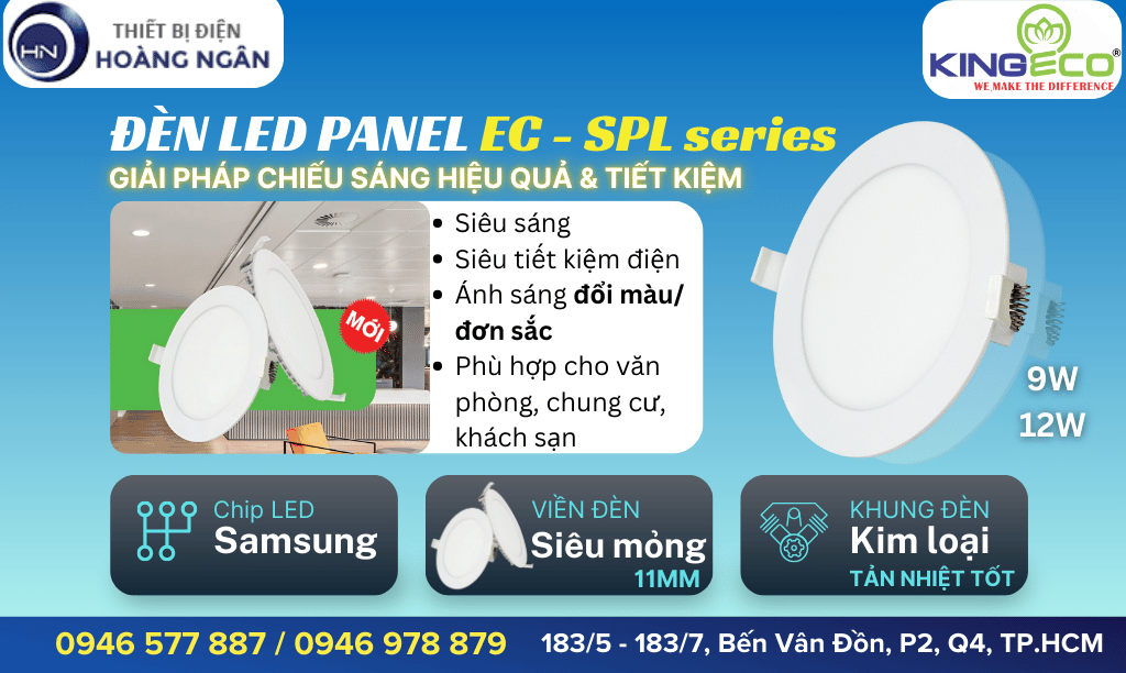 Đèn LED Âm Trần Panel Siêu Mỏng KINGECO  EC-SPL Series 