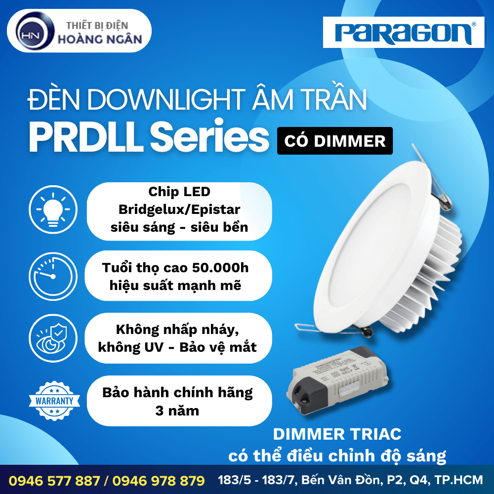 Đèn LED Âm Trần Paragon PRDLL Series