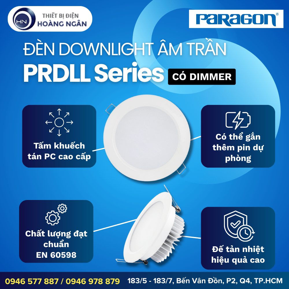 Đèn LED Âm Trần Paragon PRDLL Series