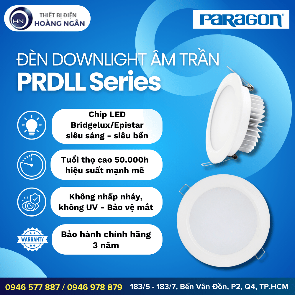 Đèn LED Âm Trần PRDLL Series Paragon