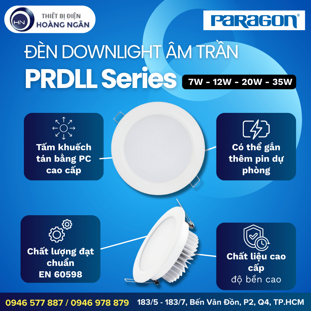 Đèn LED Âm Trần PRDLL Series Paragon