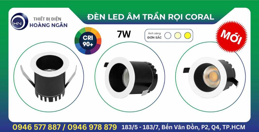 Đèn LED Âm Trần Rọi Coral KingLED