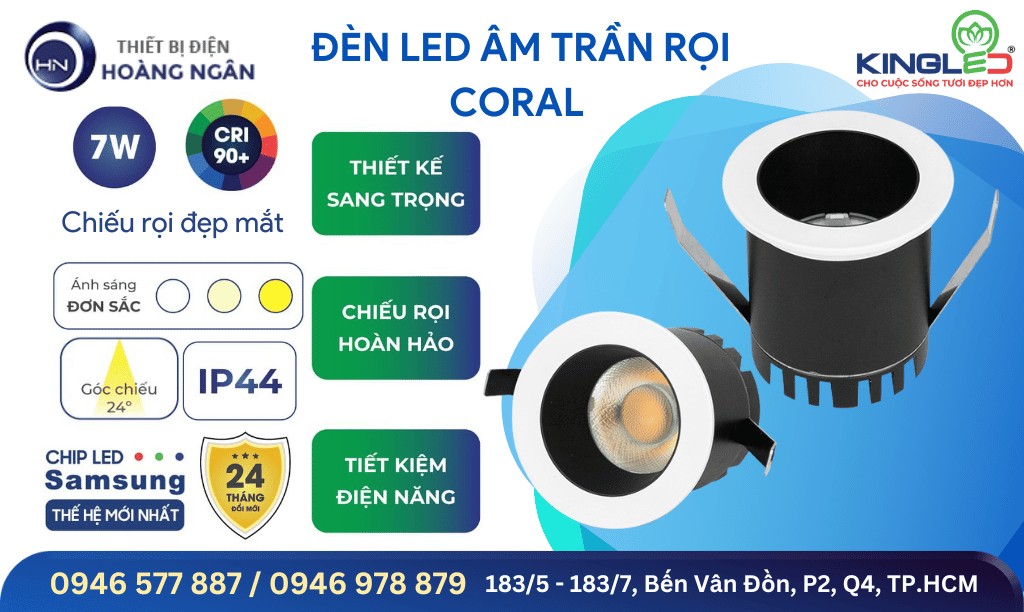 Đèn LED Âm Trần KingLED Coral DA-DLR Series