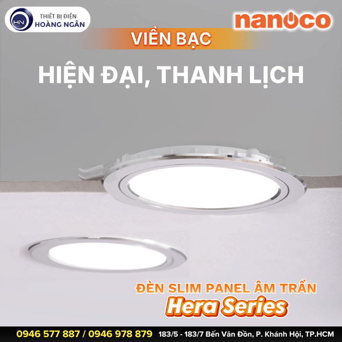 Đèn LED Âm Trần Slim Downlight Hera Series Nanoco