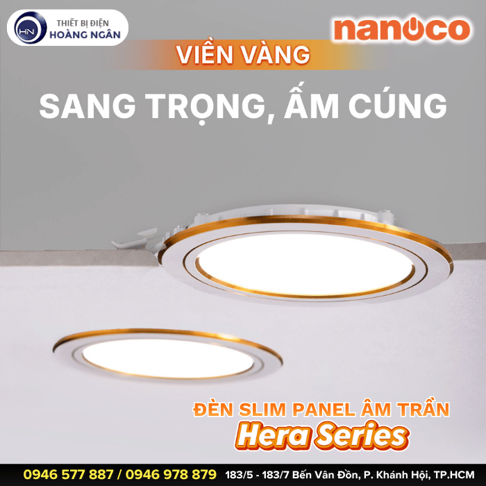 Đèn LED Âm Trần Slim Downlight Hera Series Nanoco