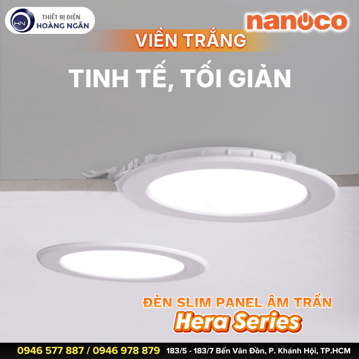 Đèn LED Âm Trần Slim Downlight Hera Series Nanoco
