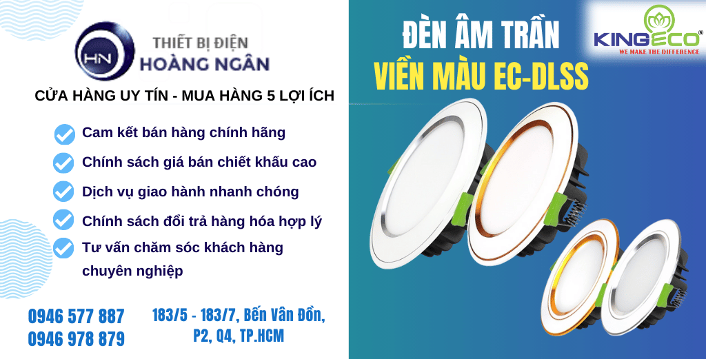 Đèn Âm Trần Viền Màu EC-DLSS Series Kingeco