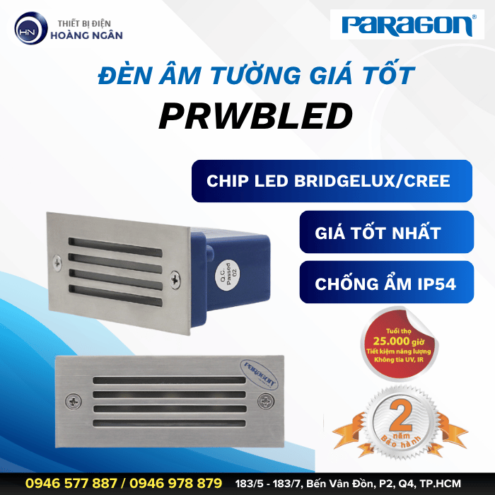 Đèn LED Âm Tường Paragon PRWBLED