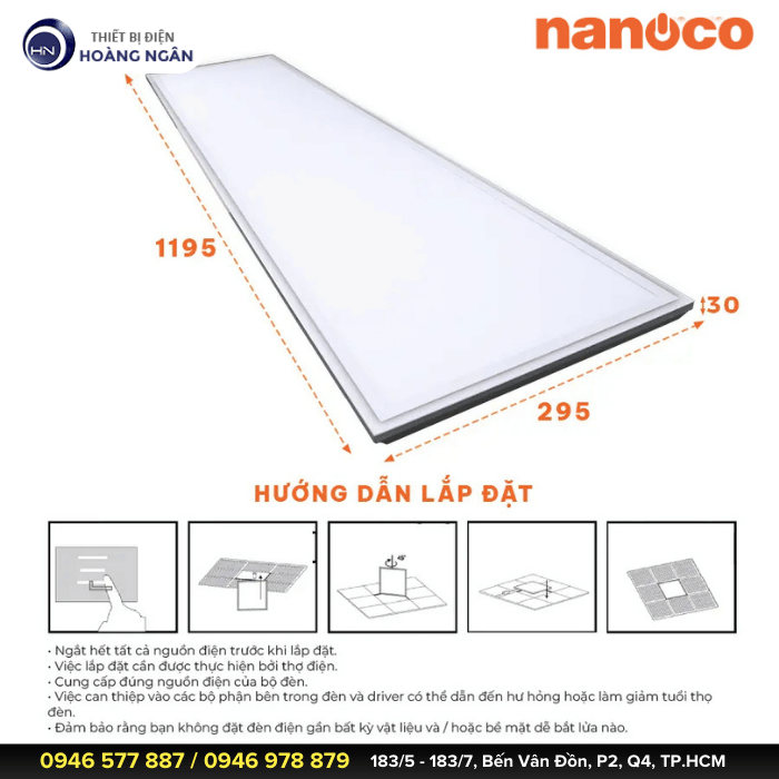 Đèn LED BACKLIT Panel Office NPLB60606 Nanoco