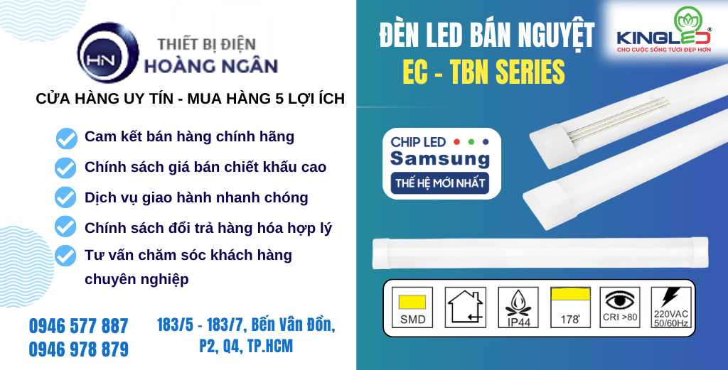 Đèn LED Bán Nguyệt EC-TBN Series KingLED