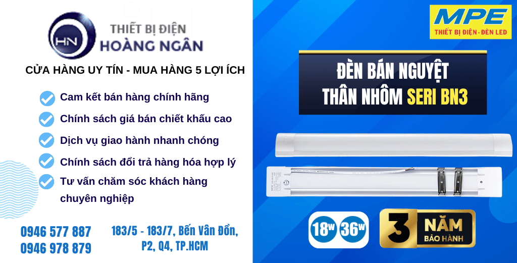 Đèn LED Bán Nguyệt MPE Seri BN3