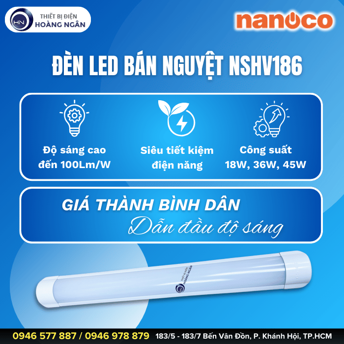 Đèn LED bán nguyệt NSHV366 Nanoco