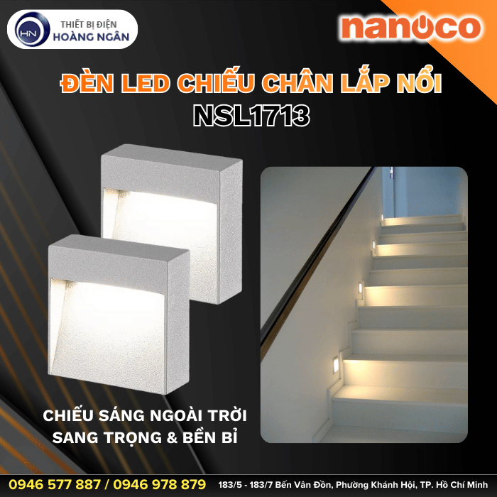 Đèn LED Chiếu Chân Lắp Nổi NSL1713 Nanoco
