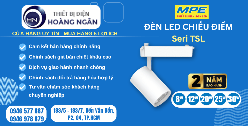 Đèn LED Chiếu Điểm Thanh Ray TSL MPE