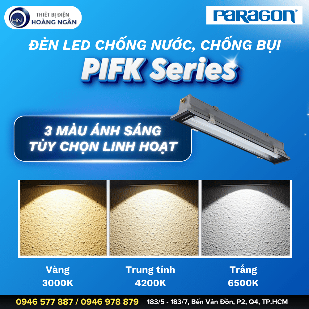 Đèn LED Chống Nước, Chống Bụi PIFK Series Paragon