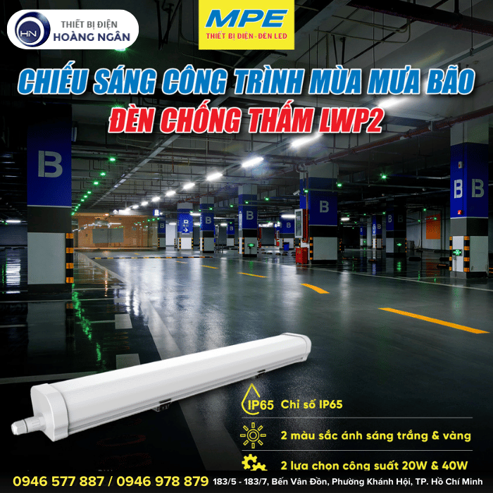 Đèn LED Chống Thấm Seri LWP2 MPE