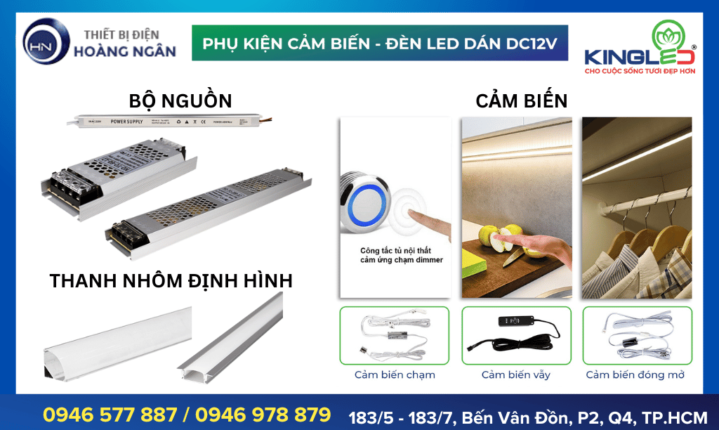 Đèn Led Dây Dán Tường Kingled DC12V LDDC Series