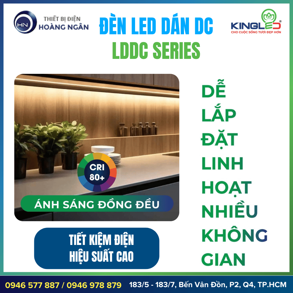 Đèn LED Dây Dán Tường DC LDDC Series KINGLED