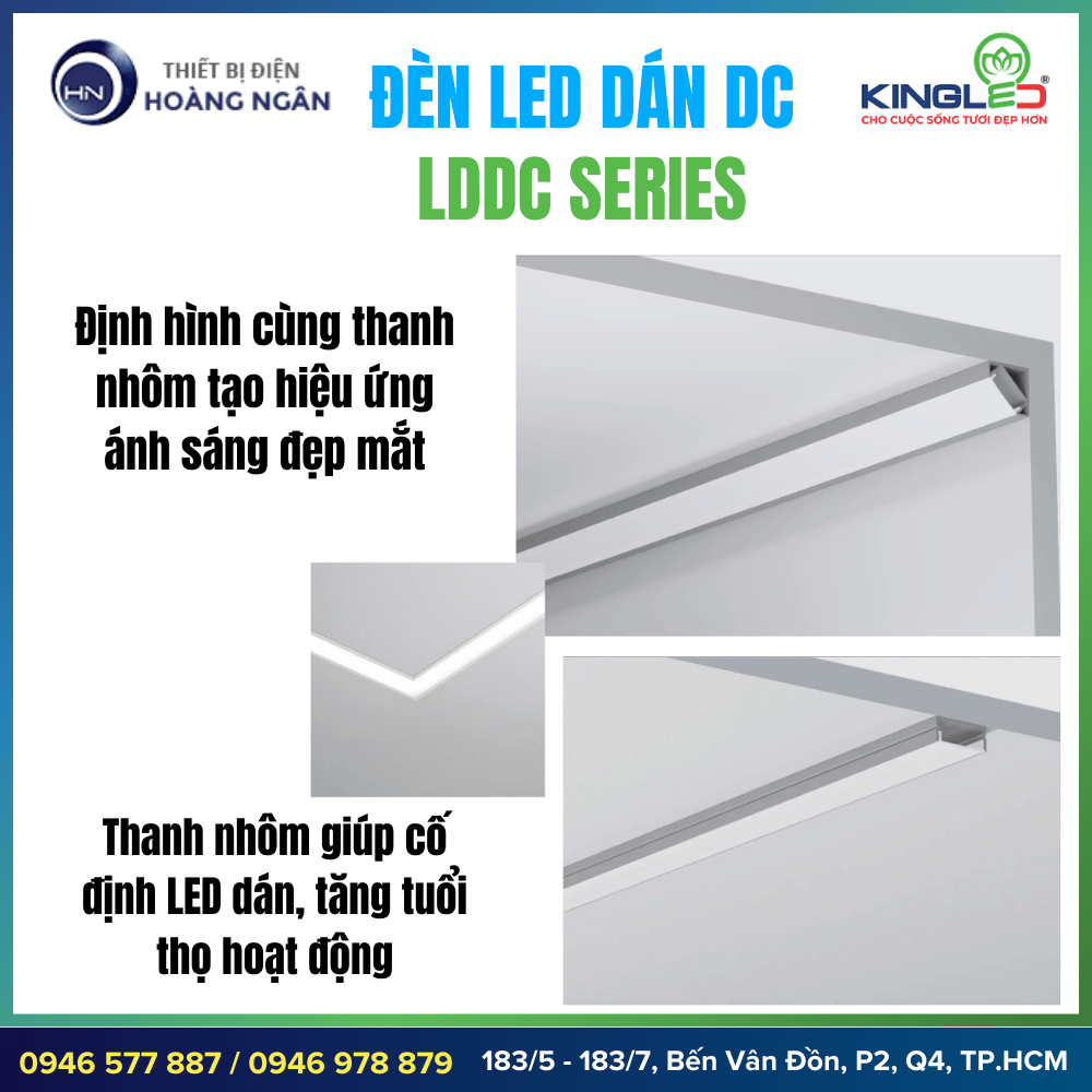 Đèn LED Dây Dán Tường DC LDDC Series KINGLED