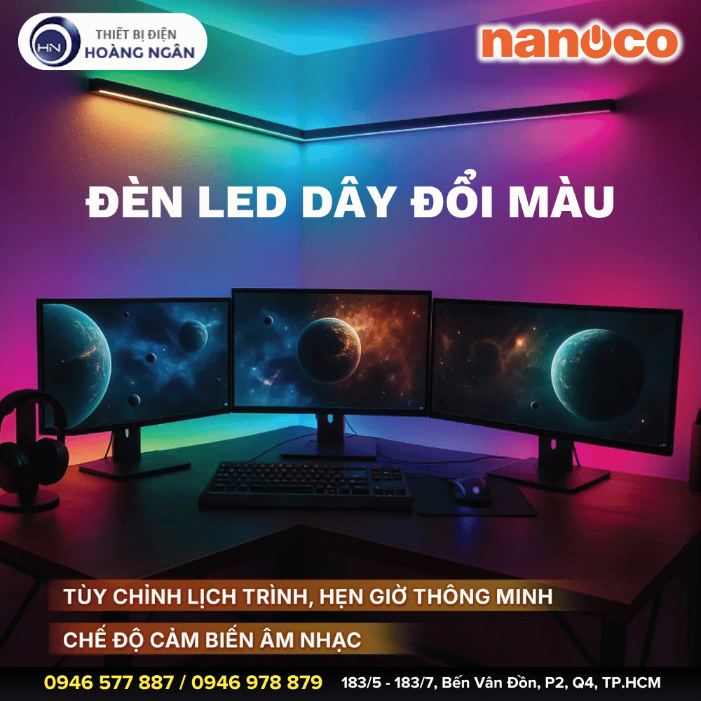 Đèn LED Dây Đổi Màu Nanoco NSTID0324C
