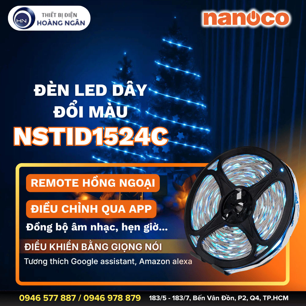 Đèn LED Dây Đổi Màu Nanoco NSTID1524C