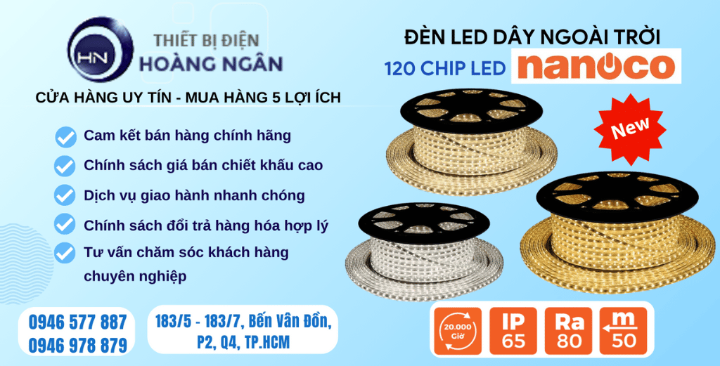 Đèn LED dây ngoài trời 120 chip LED Nanoco - Eris Series