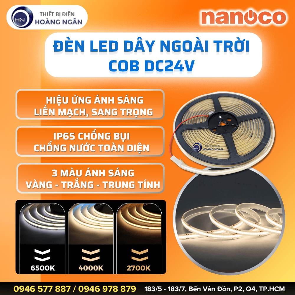 Đèn LED Dây Ngoài Trời COB Nanoco