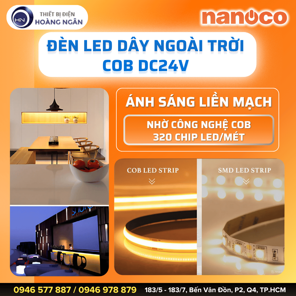 Đèn LED Dây Ngoài Trời COB Nanoco