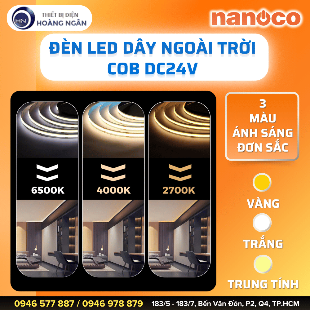 Đèn LED Dây Ngoài Trời COB Nanoco