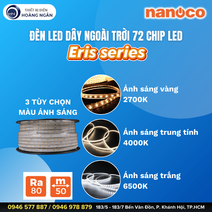 Đèn LED Dây Ngoài Trời Nanoco ERIS series
