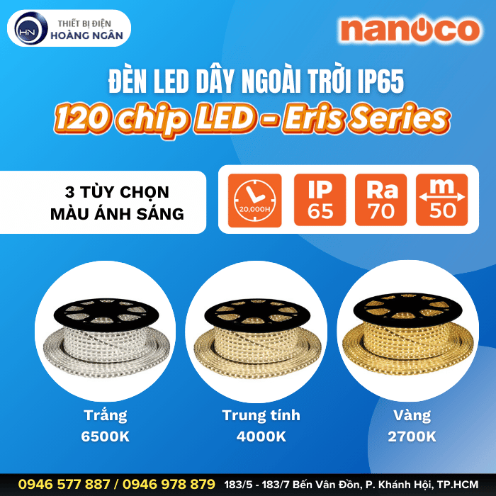Đèn LED Dây Ngoài Trời 120 Chip LED NSTE1202 Nanoco  ERIS SERIES (2)