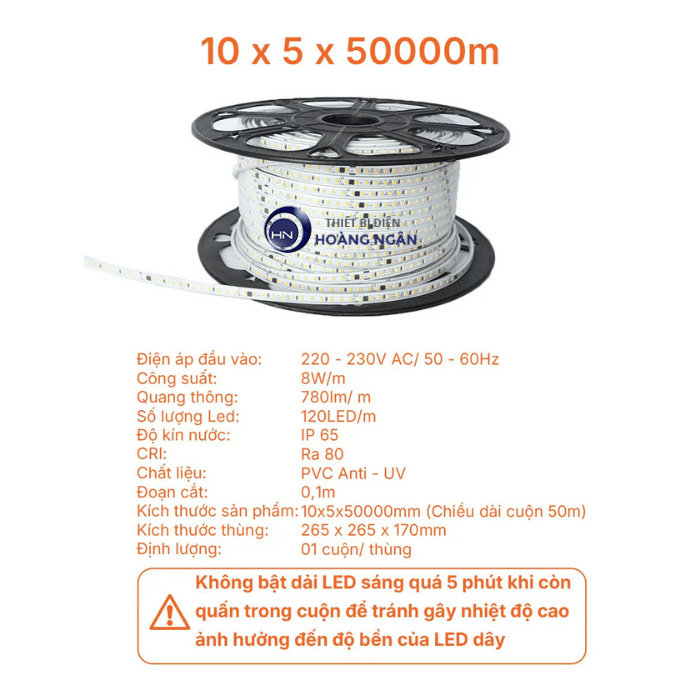 Đèn LED Dây Ngoài Trời IP65 Nanoco - DOB Series