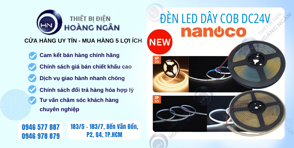 Đèn LED Dây Trang Trí COB Nanoco DC24V