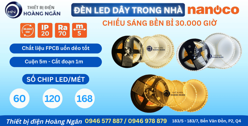 Đèn LED Dây Trong Nhà 24V NANOCO