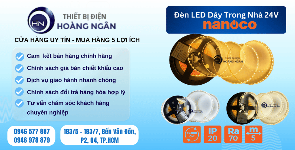 Đèn LED Dây Trang Trí Trong Nhà 24V NANOCO