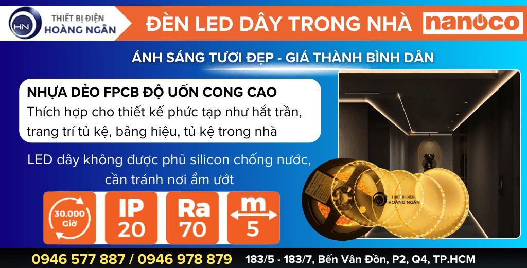 Đèn LED Dây Trang Trí Trong Nhà Nanoco