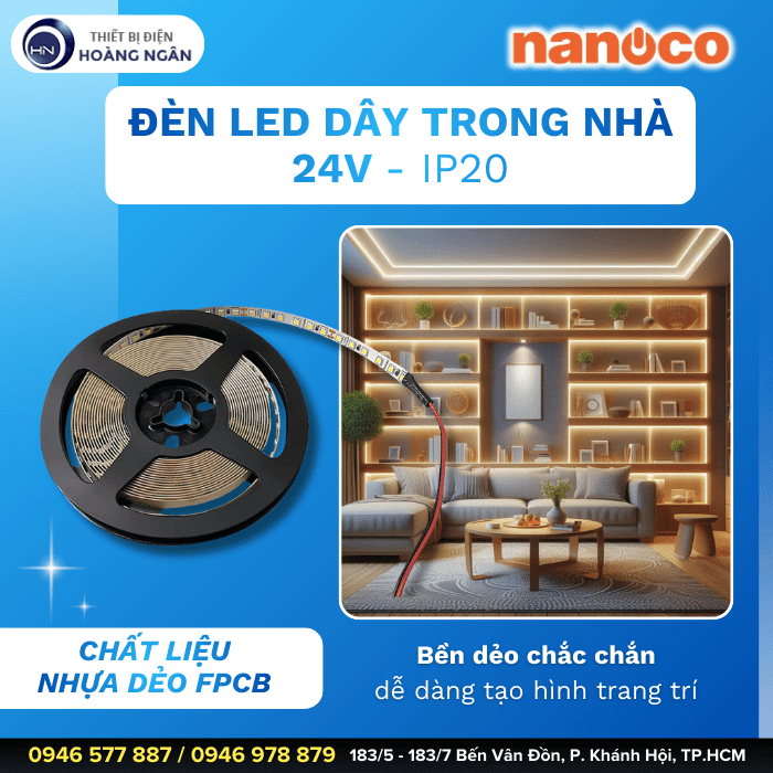 Đèn LED Dây Trong Nhà 24V NANOCO