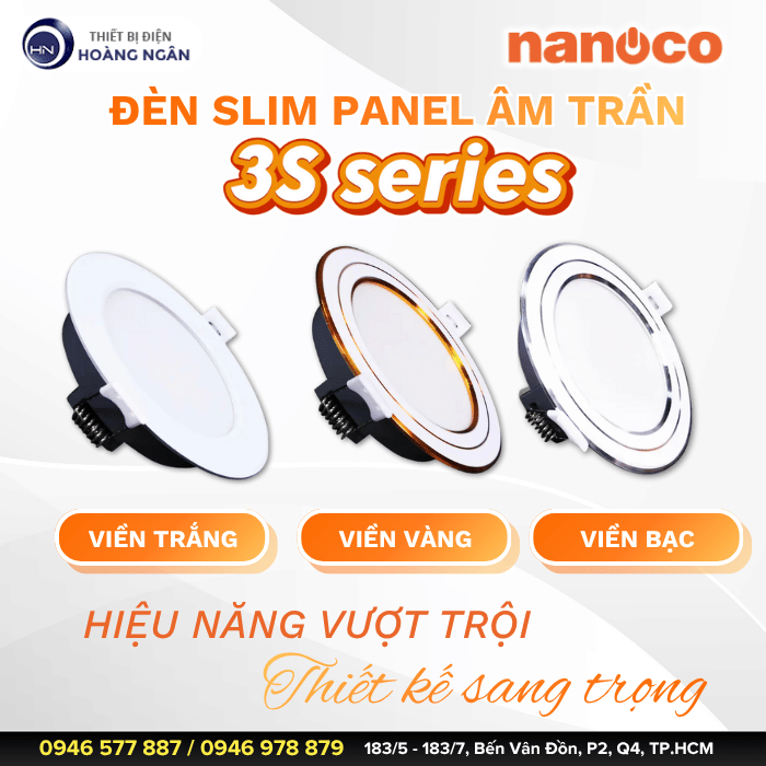 Đèn LED Downlight 3S Series Nanoco