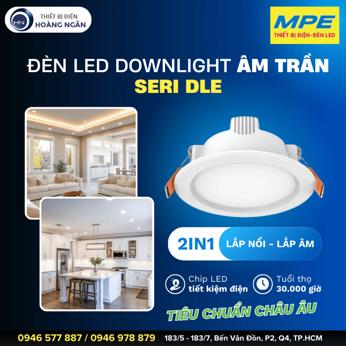 Đèn LED Downlight Âm Trần Seri DLE&nbsp;MPE