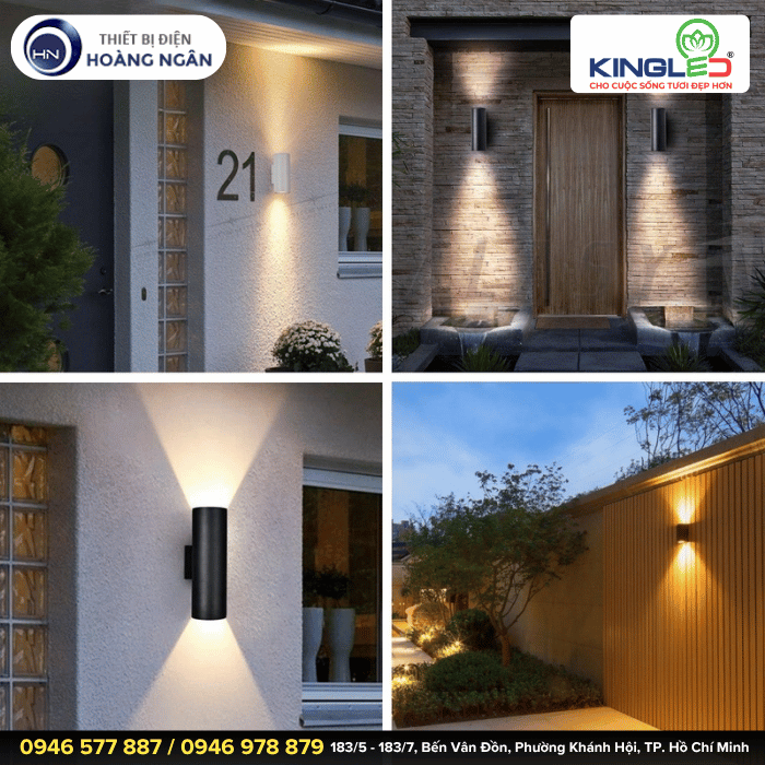 Đèn LED Gắn Tường Ngoài Trời LWA0047-2S KingLED