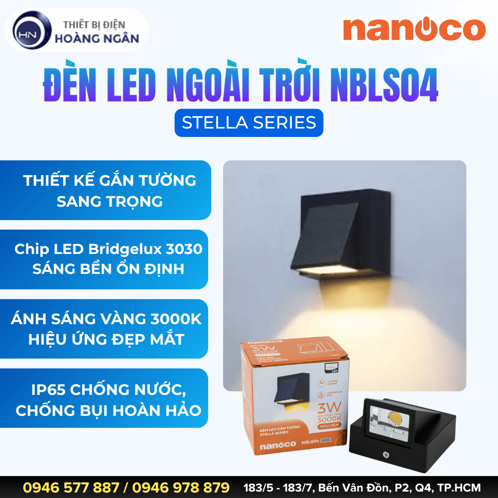 Đèn LED Ngoài Trời NBLS04 Nanoco - Stella Series